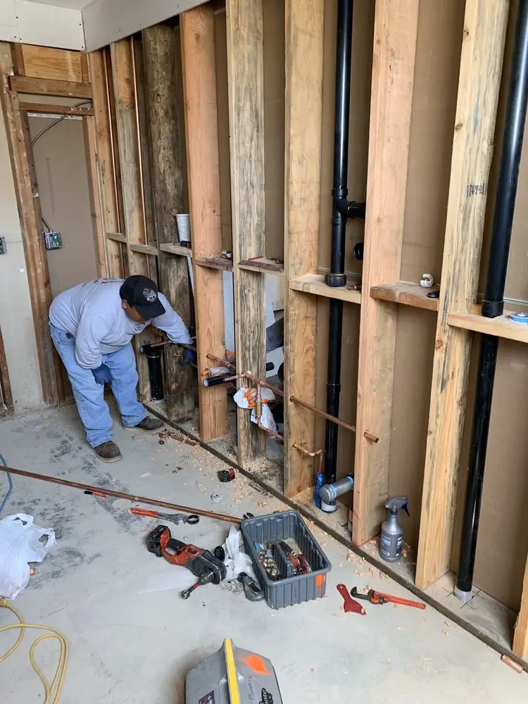Commercial rough-in plumbing for Gas Line Repair in West Odessa